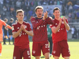 Steht vor seiner elften deutschen Meisterschaft: Bayern-Urgestein Thomas Müller (M). Steht vor seiner elften deutschen Meisterschaft: Bayern-Urgestein Thomas Müller (M).