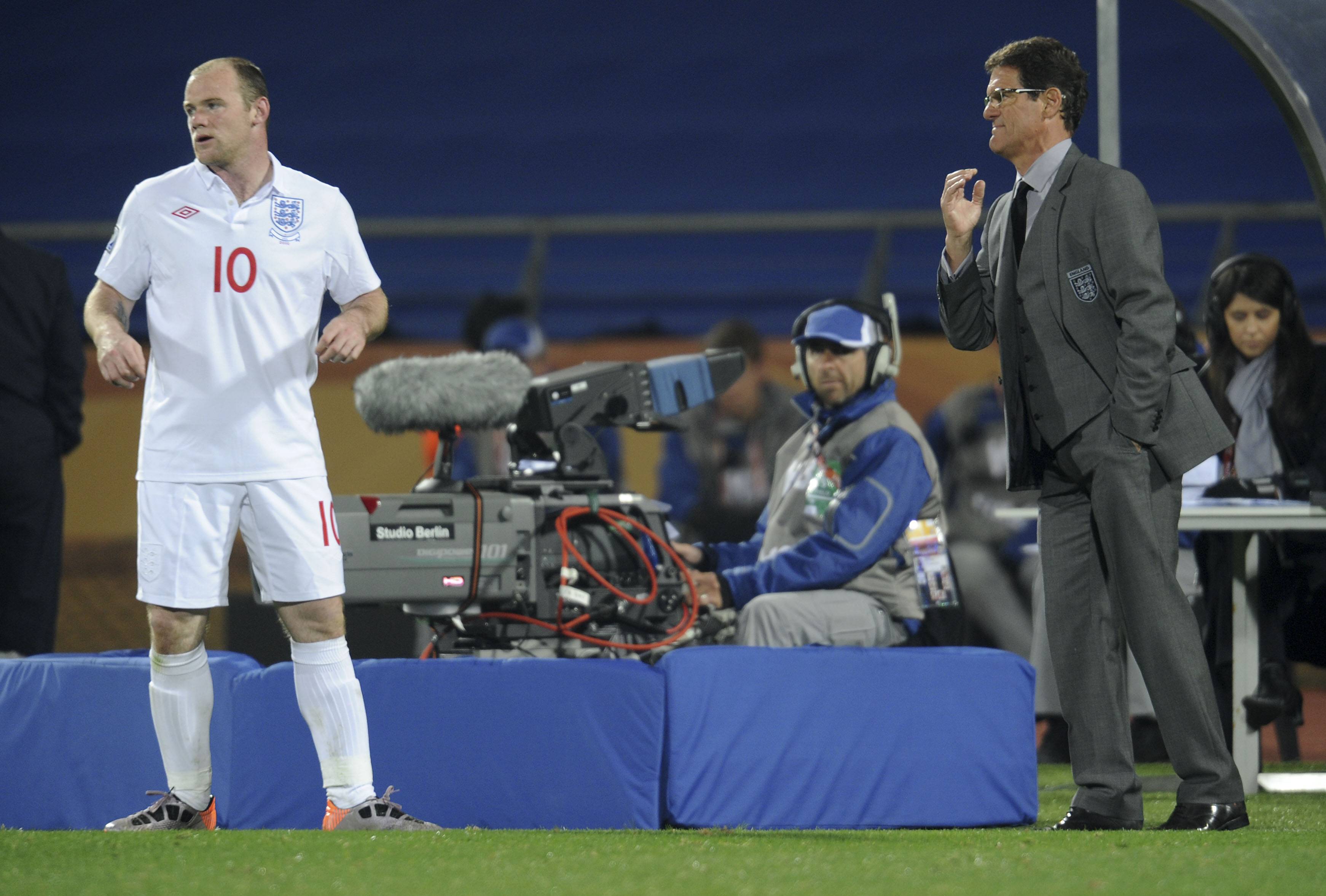 Englands Nationaltrainer Fabio Capello über Wayne Rooneys Leistung beim Spiel gegen Algerien bei der WM 2010