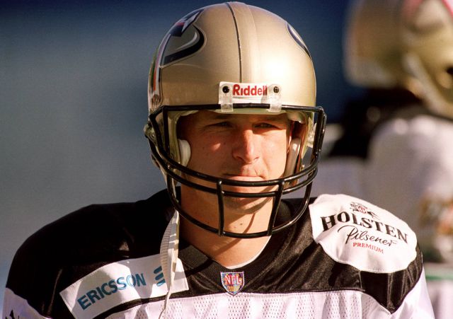 Axel Kruse, nachdem ihn das Football-Team Berlin Thunder als Kicker eingestellt hatte