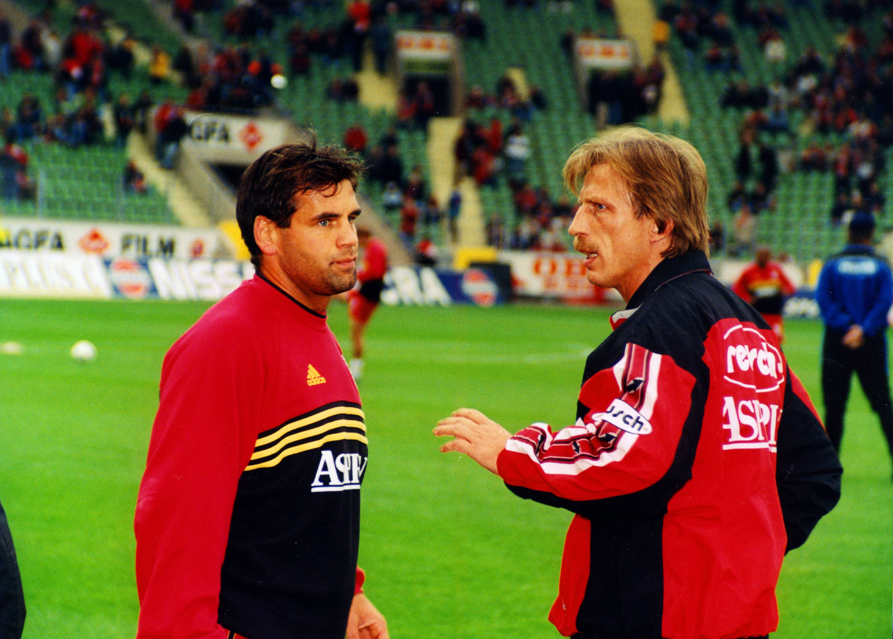 Kölns Trainer-Newcomer Christoph Daum nach seiner Premieren-Saison 1987/88 und Rang drei.