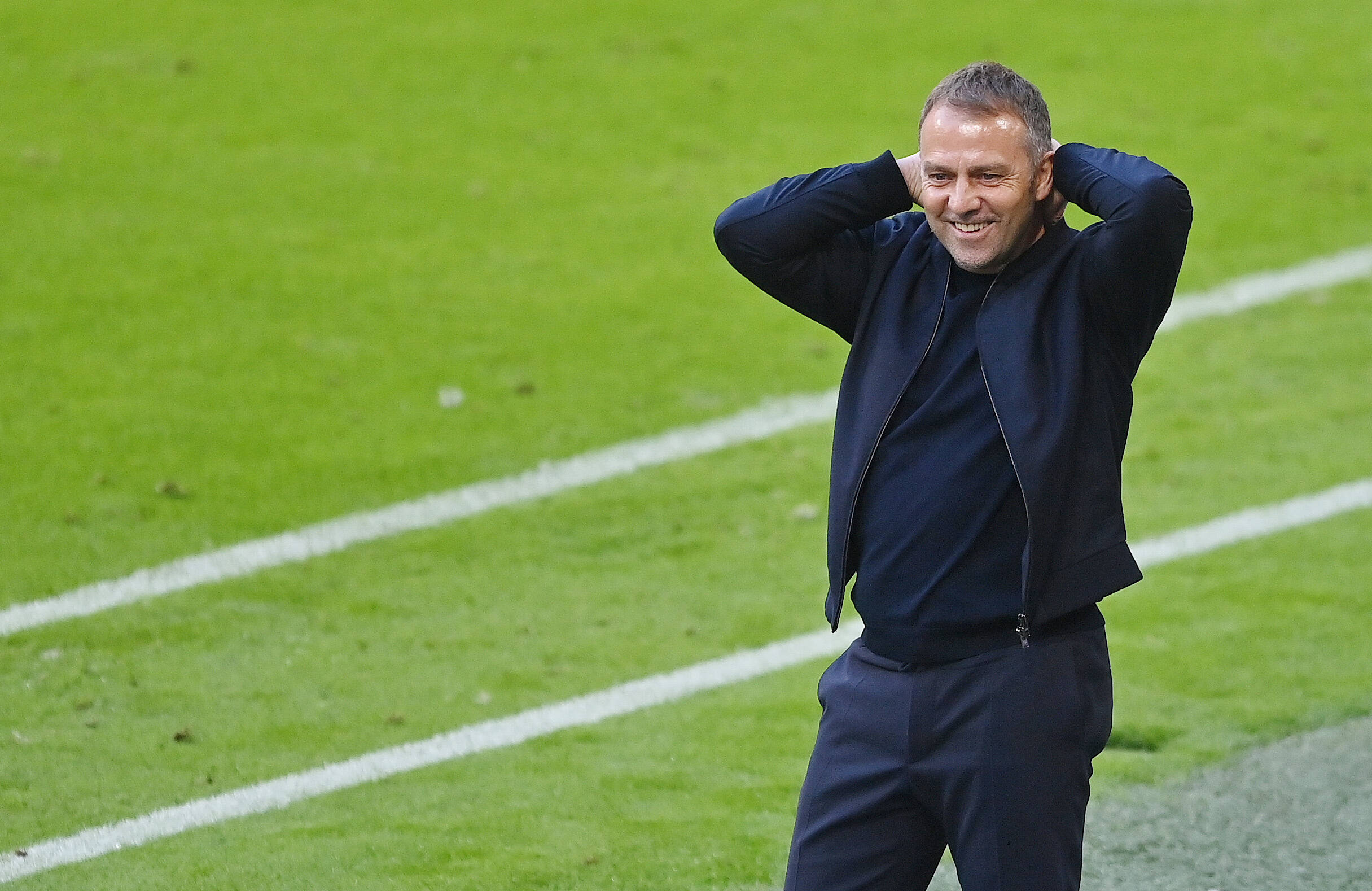 Bayern-Trainer Hansi Flick, der nach der Saison neuer Bundestrainer wurde...