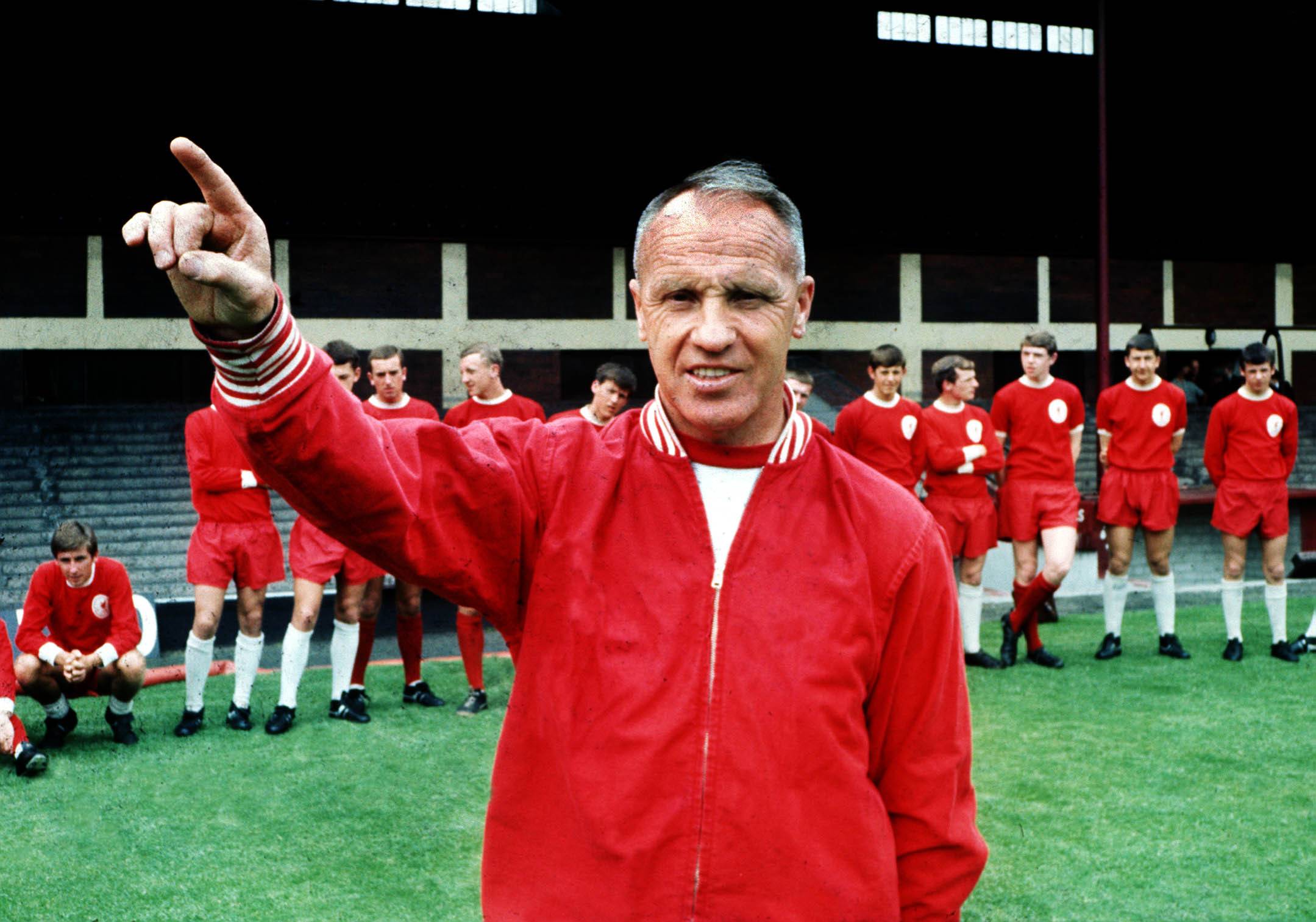 Liverpools Trainer-Legende Bill Shankly. 