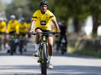 Youssoufa Moukoko im Trainingslager des BVB. Youssoufa Moukoko im Trainingslager des BVB.