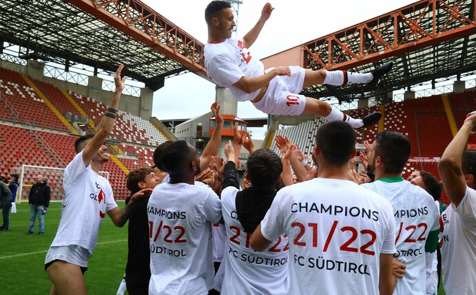 Der FC Südtirol spielt in der Saison 2022/23 erstmals in der Serie B.