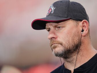 Hat offenbar schon einen Modeste-Nachfolger gefunden: Köln-Coach Steffen Baumgart. Hat offenbar schon einen Modeste-Nachfolger gefunden: Köln-Coach Steffen Baumgart.