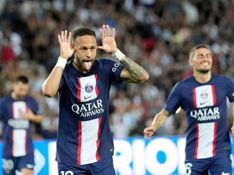 PSG-Star Neymar jubelt über seinen Treffer gegen Montpellier.