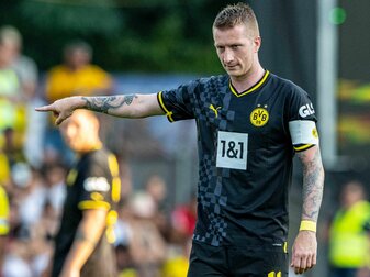 BVB-Stürmer Marco Reus ist gegen Playoffs in der Bundesliga. BVB-Stürmer Marco Reus ist gegen Playoffs in der Bundesliga.