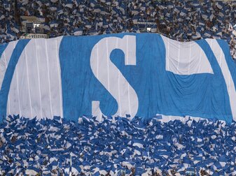 Die Schalker Fans stehen als Einheit hinter ihrer Mannschaft. Die Schalker Fans stehen als Einheit hinter ihrer Mannschaft.