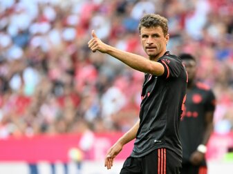 Bayerns Thomas Müller erzielte das zweite Tor für sein Team.