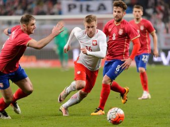 Jakub Blaszczykowski schoss Polen zum Sieg gegen Serbien. Foto: Jakub Kaczmarczyk Jakub Blaszczykowski schoss Polen zum Sieg gegen Serbien. Foto: Jakub Kaczmarczyk