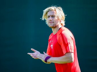 Muss sich in Leipzig derzeit mit der Reservistenrolle begnügen: Emil Forsberg. Muss sich in Leipzig derzeit mit der Reservistenrolle begnügen: Emil Forsberg.