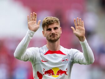 Stürmt wieder für RB Leipzig: Timo Werner. Stürmt wieder für RB Leipzig: Timo Werner.