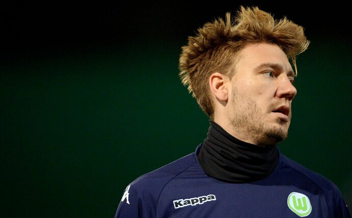Der Däne Nicklas Bendtner spielte zwischen 2014 und 2016 für den Vfl Wolfsburg.