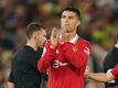 Kam erst sehr spät im Spiel gegen den FC Liverpool zum Einsatz: Cristiano Ronaldo von Manchester United applaudiert nach Abpfiff.