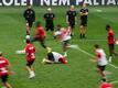 Die Mannschaft des 1. FC Köln beim Abschlusstraining.