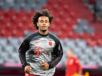 Joshua Zirkzee beim Training des FC Bayern München. Joshua Zirkzee beim Training des FC Bayern München.
