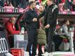 Sportdirektor Hasan Salihamidzic (l) lobt die Arbeit von Trainer Julian Nagelsmann.