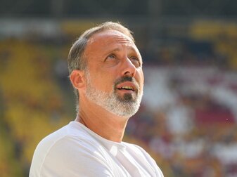 Freut sich auf das Spiel in Köln: Stuttgarts Trainer Pellegrino Matarazzo. Freut sich auf das Spiel in Köln: Stuttgarts Trainer Pellegrino Matarazzo.