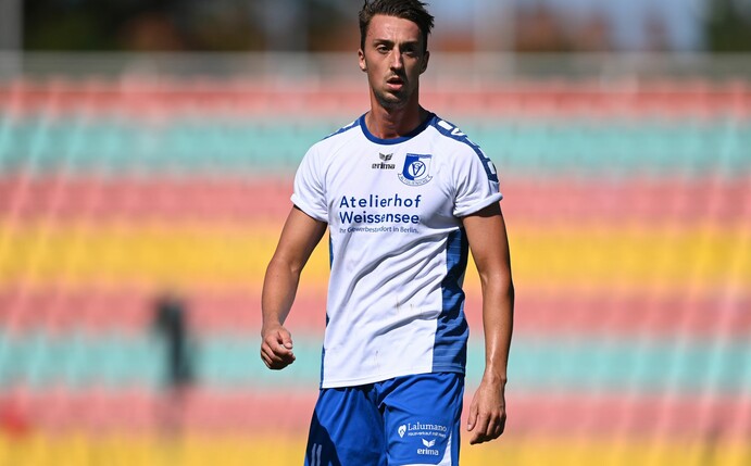 Spielte von Sommer 2020 bis Juli 2021 für die VSG Altglienicke: Linus Meyer.