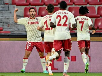 Wird verletzt für AS Monaco wohl länger ausfallen: Kevin Volland feiert einen Treffer. Wird verletzt für AS Monaco wohl länger ausfallen: Kevin Volland feiert einen Treffer.