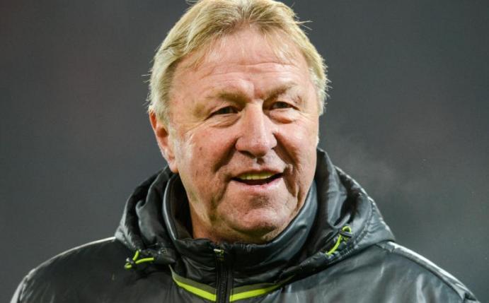 Horst Hrubesch kann sich über einen letzten Sieg als U21-Trainer freuen. Foto: Armin Weigel
