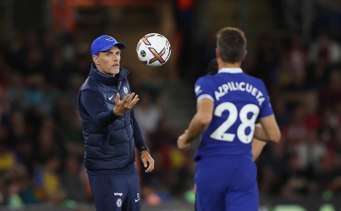 Chelseas Trainer Thomas Tuchel muss gegen den FC Southhampton eine Niederlage einstecken.