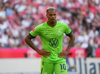 Angreifer Lukas Nmecha steht dem VfL Wolfsburg wohl gegen den 1. FC Köln zur Verfügung. Angreifer Lukas Nmecha steht dem VfL Wolfsburg wohl gegen den 1. FC Köln zur Verfügung.