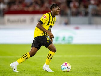 Fällt wegen einer Schulter-OP für Borussia Dortmund aus: Jamie Bynoe-Gittens. Fällt wegen einer Schulter-OP für Borussia Dortmund aus: Jamie Bynoe-Gittens.