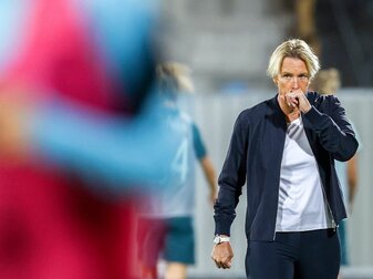 Freut sich auf das Spiel zuhause gegen Frankreich: Bundestrainerin Martina Voss-Tecklenburg. Freut sich auf das Spiel zuhause gegen Frankreich: Bundestrainerin Martina Voss-Tecklenburg.