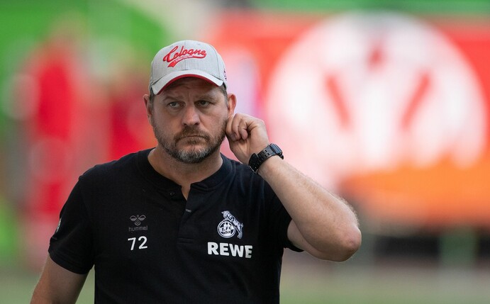 Kölns Trainer Steffen Baumgart ist gesperrt.