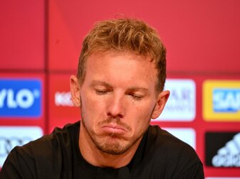 Angsäuert: Bayern-Coach Julian Nagelsmann nach dem 2:2 gegen den VfB Stuttgart. Angsäuert: Bayern-Coach Julian Nagelsmann nach dem 2:2 gegen den VfB Stuttgart.