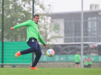 Trainiert weiter mit dem VfL Wolfsburg: Max Kruse. Trainiert weiter mit dem VfL Wolfsburg: Max Kruse.