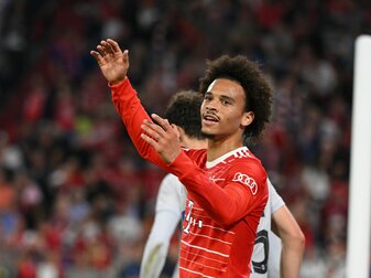 Traf gegen Barcelona: Leroy Sané. Traf gegen Barcelona: Leroy Sané.