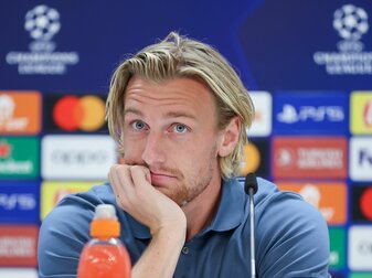 Ist mit RB Leipzig bei Real Madrid gefordert: Emil Forsberg. Ist mit RB Leipzig bei Real Madrid gefordert: Emil Forsberg.