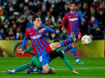Hat seinen Vertrag beim FC Barcelona verlängert: Gavi. Hat seinen Vertrag beim FC Barcelona verlängert: Gavi.