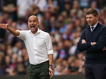 Kassierte für sein Mitteilungsbedürfnis eine Gelbe Karte: Pep Guardiola, Trainer von Manchester City.