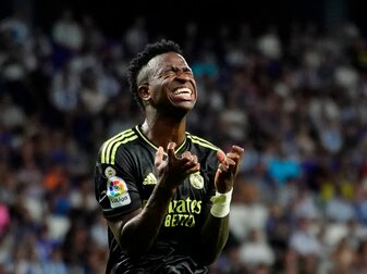 Die Freudentänze von Vinicius Junior stoßen bei den Gegnern immer wieder auf starke Ablehnung. Die Freudentänze von Vinicius Junior stoßen bei den Gegnern immer wieder auf starke Ablehnung.