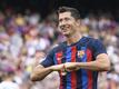 Barca Tabellenführer - Lewandowski erzielt Doppelpack