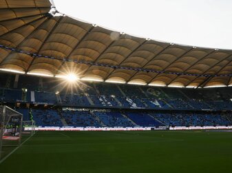 Blick in das Hamburger Volksparkstadion. Blick in das Hamburger Volksparkstadion.