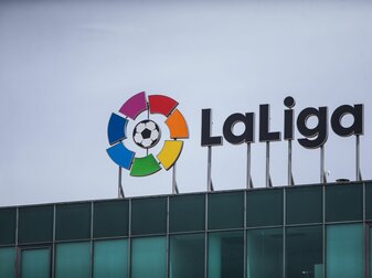 Der LaLiga-Hauptsitz in Madrid. Der LaLiga-Hauptsitz in Madrid.