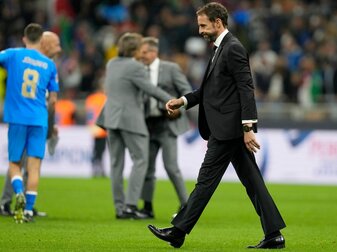Englands Trainer Gareth Southgate war nach der Niederlage gegen Italien bedient. Englands Trainer Gareth Southgate war nach der Niederlage gegen Italien bedient.