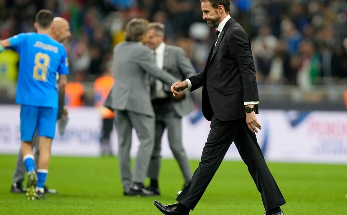 Englands Trainer Gareth Southgate war nach der Niederlage gegen Italien bedient.