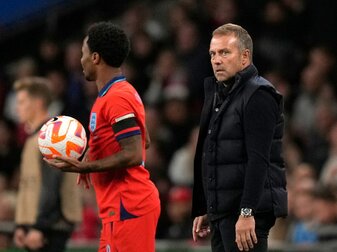 Bundestrainer Hansi Flick stellte sich nach dem 3:3 den Fragen der Pressevertreter. Bundestrainer Hansi Flick stellte sich nach dem 3:3 den Fragen der Pressevertreter.