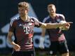 Stürmer Thomas Müller während des Trainings des FC Bayern München.