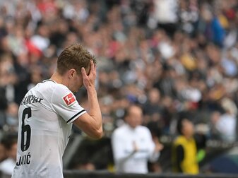 Eintracht Frankfurt muss gegen Union Berlin wohl auf Kristijan Jakic verzichten. Eintracht Frankfurt muss gegen Union Berlin wohl auf Kristijan Jakic verzichten.
