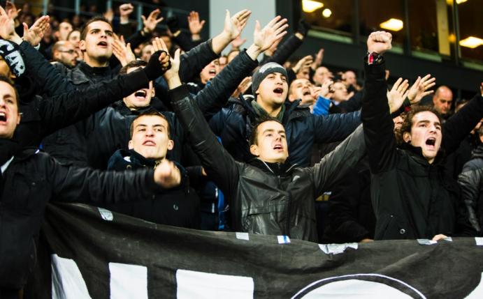 Schwere Ausschreitungen im Kopenhagener Derby (Quelle: SID-IMAGES)