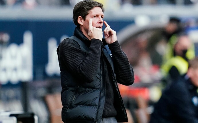 Frankfurts Trainer Oliver Glasner trifft mit seinem Team auf den 1. FC Union Berlin.