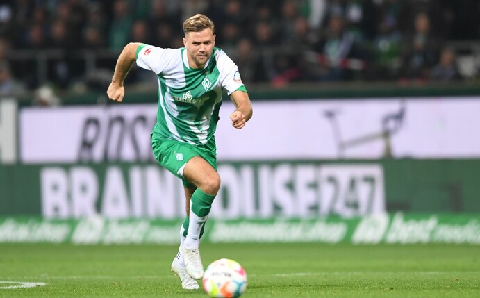 Werder Bremens Niclas Füllkrug machte gegen Borussia Mönchengladbach ein ganz starkes Spiel.