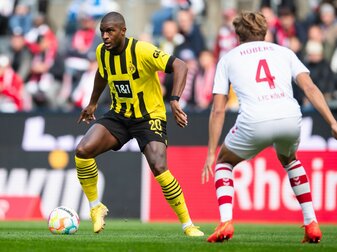Dortmunds Anthony Modeste (l) in der Partie gegen den 1. FC Köln.
. Dortmunds Anthony Modeste (l) in der Partie gegen den 1. FC Köln.
.
