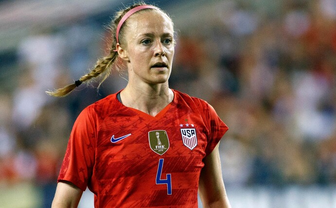 Becky Sauerbrunn von den USA während eines Freundschaftsspiels gegen Portugal.